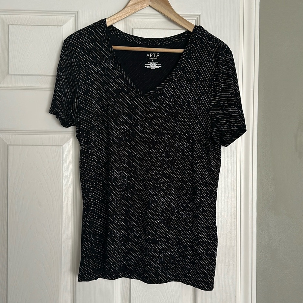 Short sleeve, V-neck casual dress shirt
